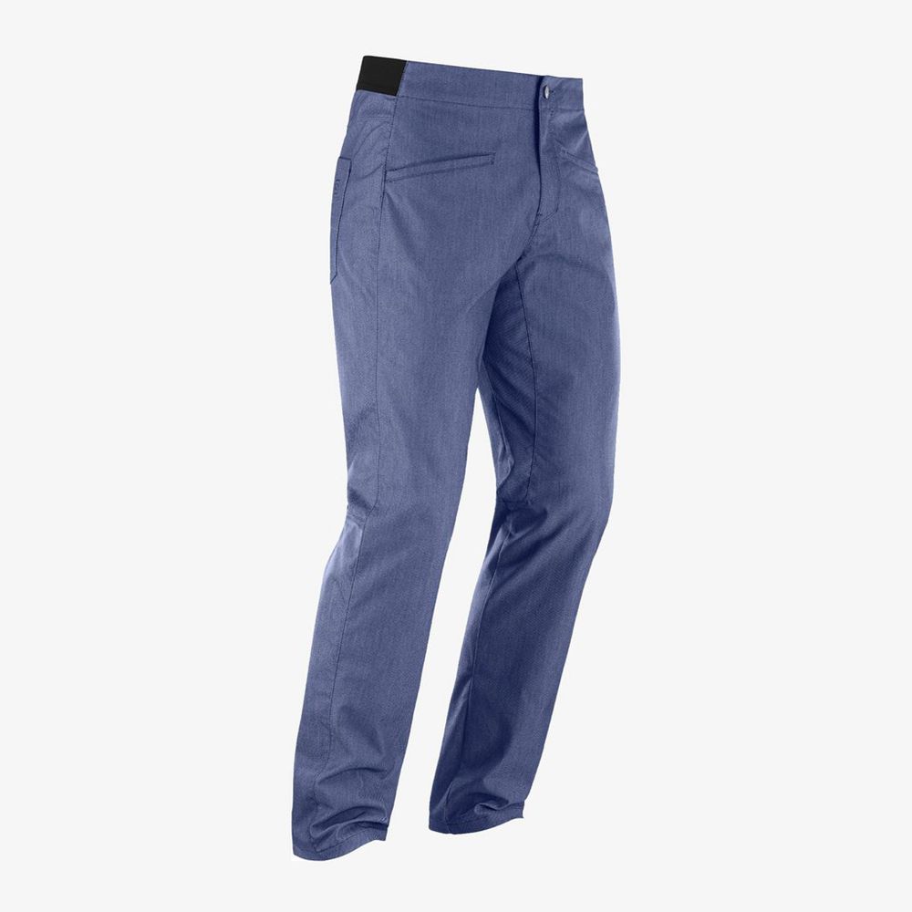 Salomon Israel WAYFARER TAPERED DENIM - Mens Pants - Indigo (SQNO-17928)